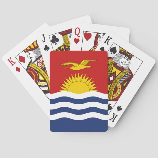 Kiribati-Flagge Spielkarten (Rückseite)
