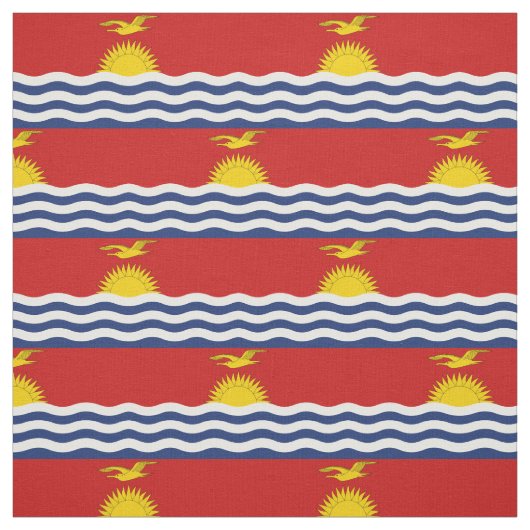 Kiribati-Flagge Stoff (Muster)