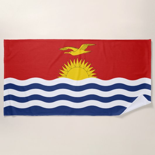 Kiribati-Flagge Strandtuch (Vorderseite)