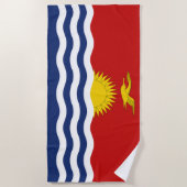 Kiribati-Flagge Strandtuch (Vorderseite)