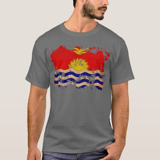 Kiribati-Flagge T-Shirt (Vorderseite)