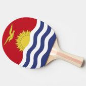Kiribati-Flagge Tischtennis Schläger (Seitenansicht)