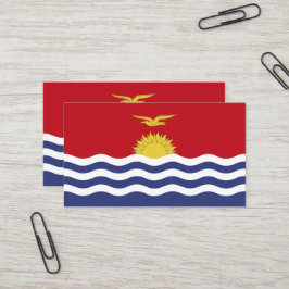 Kiribati-Flagge Visitenkarte