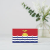 Kiribati-Flagge Visitenkarte (Stehend Vorderseite)