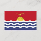Kiribati-Flagge Visitenkarte (Vorderseite)