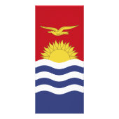 Kiribati-Flagge Werbekarte (Hinten)