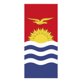 Kiribati-Flagge Werbekarte