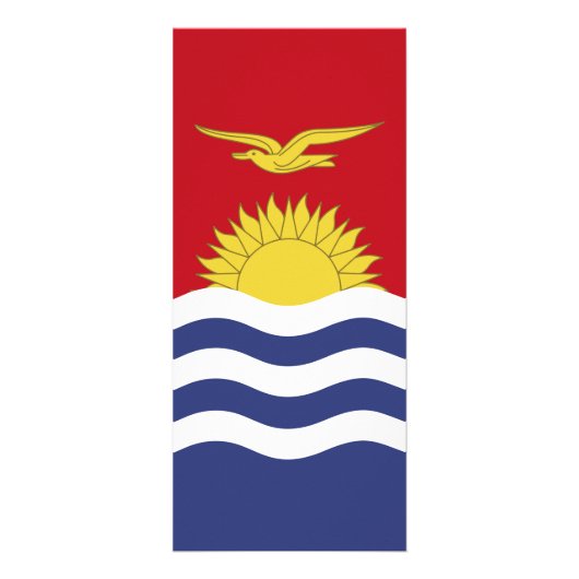 Kiribati-Flagge Werbekarte (Vorne)