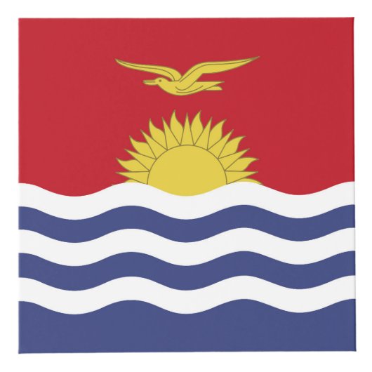 Kiribati-Flagge Würfel (Rechts)
