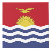 Kiribati-Flagge Würfel (Vorderseite)