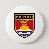 Kiribati-Flaggenschild Button (Vorderseite)