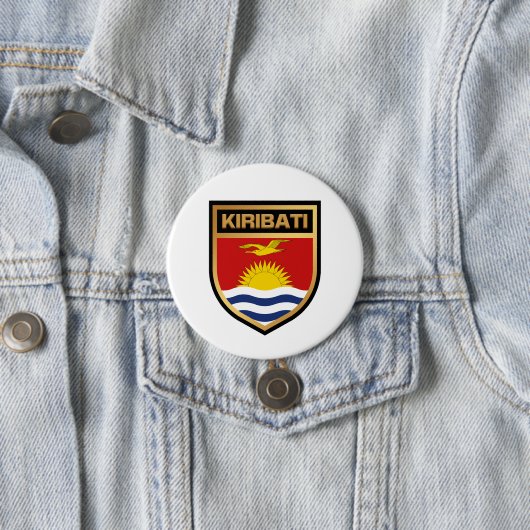 Kiribati-Flaggenschild Button (Beispiel)