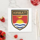 Kiribati-Flaggenschild Serviette (Beispiel)