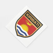 Kiribati-Flaggenschild Serviette (Ecke)