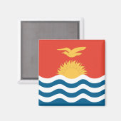 Kiribati Hochwertige Flagge Magnet (Vorderseite/Rückseite)
