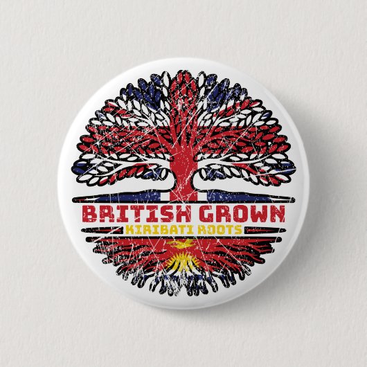 Kiribati I-Kiribati Britische Tree Roots-Flagge Button (Vorderseite)