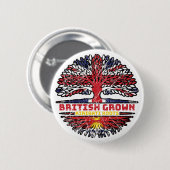 Kiribati I-Kiribati Britische Tree Roots-Flagge Button (Vorne & Hinten)