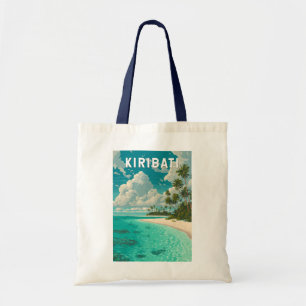 Kiribati Illustrations Reise Kunst Vintage Tragetasche