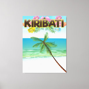 Kiribati-Insel-Reiseposter Leinwanddruck