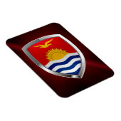 Kiribati Metallic Emblem Magnet (Rechte Seite)