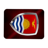 Kiribati Metallic Emblem Magnet (Horizontal)