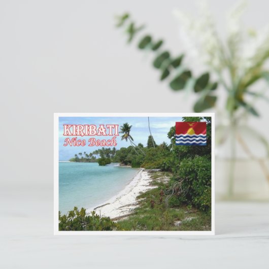Kiribati - Nice Beach - Postkarte (Stehend Vorderseite)