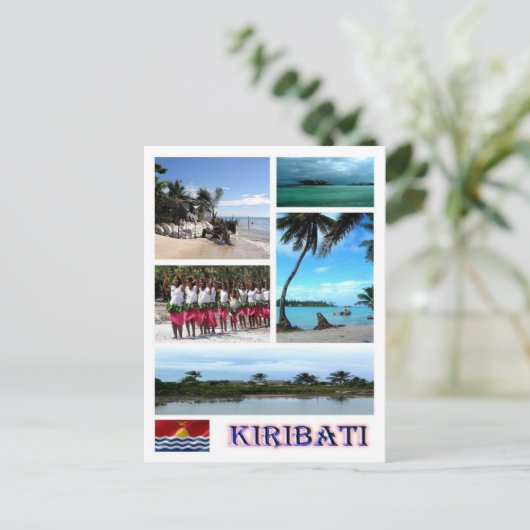 Kiribati - Ozeanien - Mosaik - Postkarte (Stehend Vorderseite)