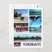 Kiribati - Ozeanien - Mosaik - Postkarte (Vorne/Hinten)