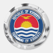 Kiribati Round Emblem Magnet (Vorne)
