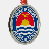 Kiribati Round Emblem Ornament Aus Metall (Rechts)