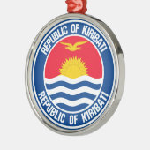 Kiribati Round Emblem Ornament Aus Metall (Links)