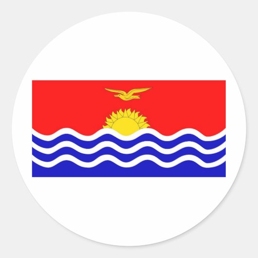Kiribati Runder Aufkleber (Vorderseite)