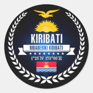 Kiribati Runder Aufkleber