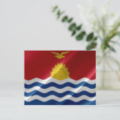 Kiribati - Waving Flag - Postkarte (Stehend Vorderseite)