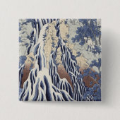 Kirifuri Fall auf Kurokami Berg Button (Vorderseite)