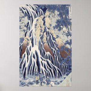 Kirifuri Fall auf Kurokami Berg Poster