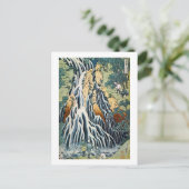 Kirifuri Wasserfall, Hokusai Postkarte (Stehend Vorderseite)