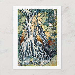 Kirifuri Wasserfall, Hokusai Postkarte