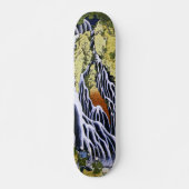 Kirifuri Waterfall Hokusai japanische Kunstkunst Skateboard (Vorne)