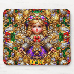 KIRILEE ~ Vintage Weihnachtsdoll ~ Mousepad