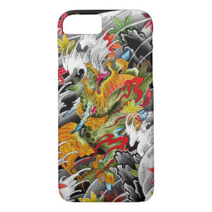 Kirin japanische Tätowierungskunst-Aquarellmalerei Case-Mate iPhone Hülle