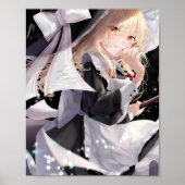 Kirisame Marisa in Schwarz Poster (Vorne)