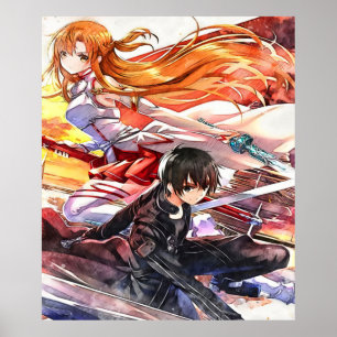 Kirito Asuna - SAO Poster