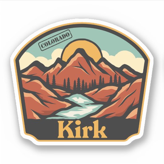 Kirk, Colorado Sticker (Vorderseite)