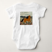 Kirk das Pferd 🐴 Baby Strampler (Rückseite)