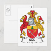 Kirk Familienwappen Postkarte (Vorne/Hinten)