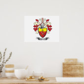 Kirk-Familienwappen-Wappen Poster (Küche)
