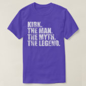 Kirk Kirk Kirk Nachname Kirk Nachname K T-Shirt (Design vorne)