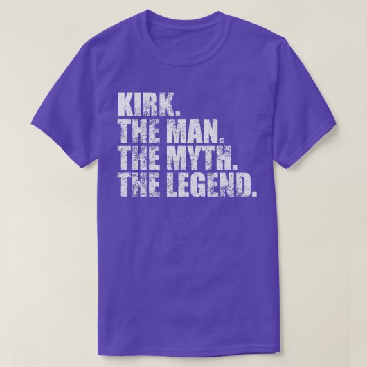 Kirk Kirk Kirk Nachname Kirk Nachname K T-Shirt (Design vorne)