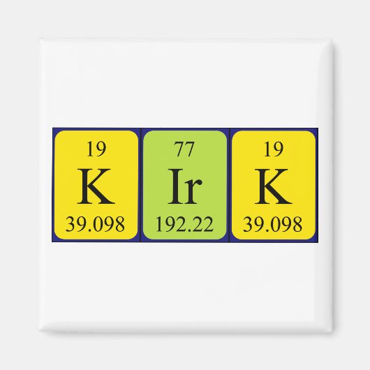 Kirk Periodenmagnet Magnet (Vorne)